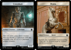 Cyberman (0024) // Horse (0004) Double-Sided Token - Foil